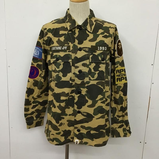 アベイシングエイプ A BATHING APE シャツ、ブラウス 長袖 L カモフラージュ柄・迷彩 マルチカラー / マルチカラー /  メンズ USED 古着 中古 10102818