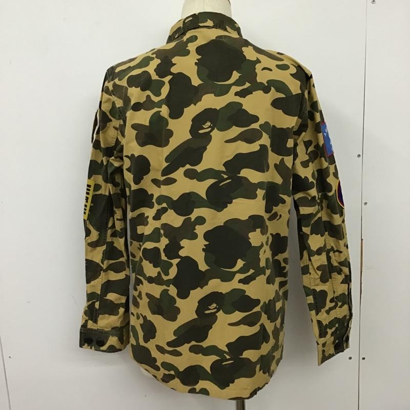 アベイシングエイプ A BATHING APE シャツ、ブラウス 長袖 L カモフラージュ柄・迷彩 マルチカラー / マルチカラー /  メンズ USED 古着 中古 10102818