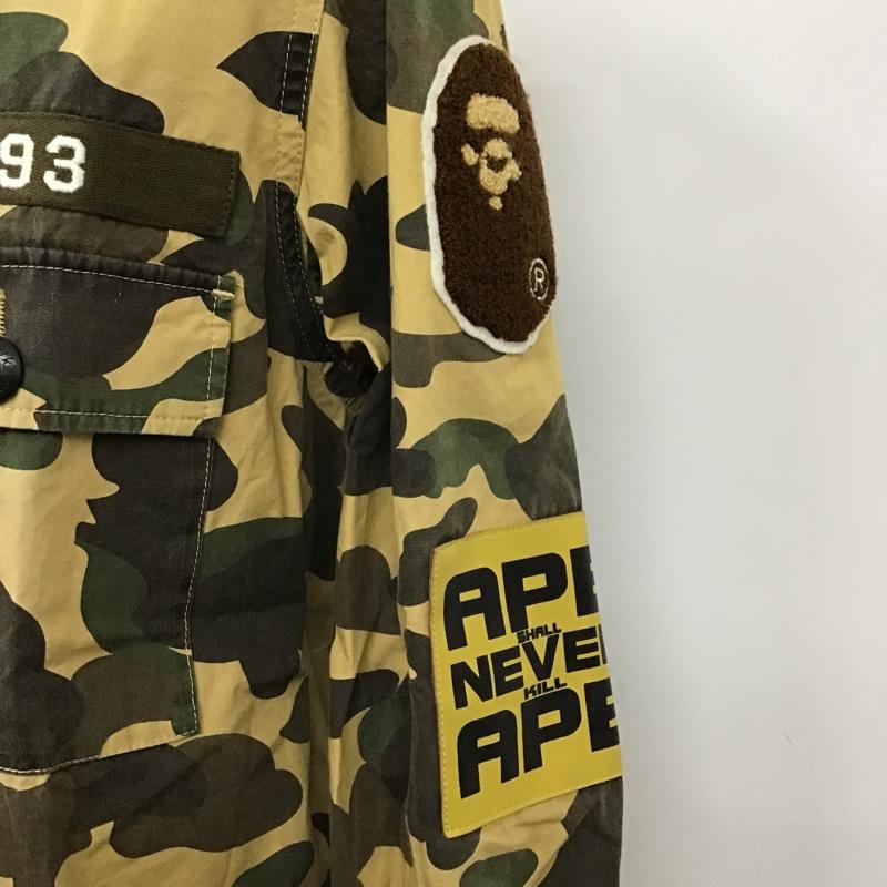 アベイシングエイプ A BATHING APE シャツ、ブラウス 長袖 L カモフラージュ柄・迷彩 マルチカラー / マルチカラー /  メンズ USED 古着 中古 10102818