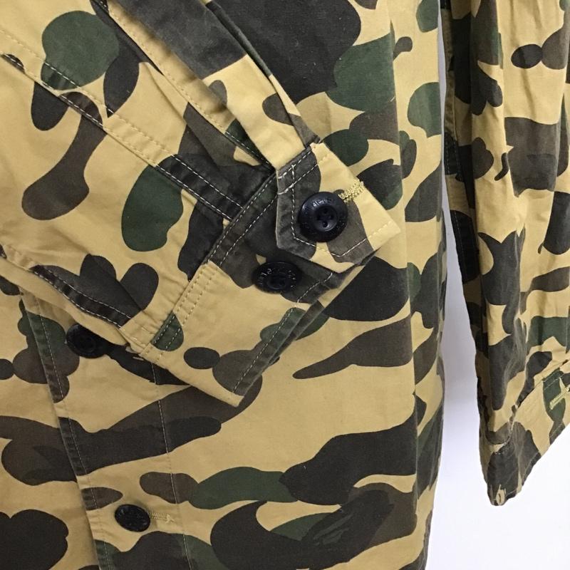 アベイシングエイプ A BATHING APE シャツ、ブラウス 長袖 L カモフラージュ柄・迷彩 マルチカラー / マルチカラー /  メンズ USED 古着 中古 10102818