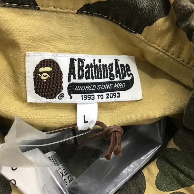 アベイシングエイプ A BATHING APE シャツ、ブラウス 長袖 L カモフラージュ柄・迷彩 マルチカラー / マルチカラー /  メンズ USED 古着 中古 10102818