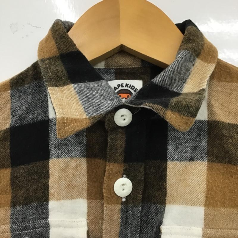 アベイシングエイプ A BATHING APE シャツ、ブラウス 長袖 BAPE KIDS 120cm 120cm チェック マルチカラー / マルチカラー /  ボーイズ USED 古着 中古 10102848