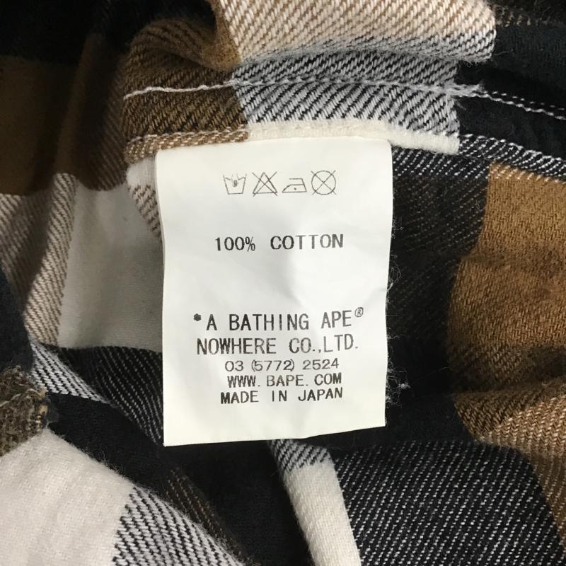 アベイシングエイプ A BATHING APE シャツ、ブラウス 長袖 BAPE KIDS 120cm 120cm チェック マルチカラー / マルチカラー /  ボーイズ USED 古着 中古 10102848