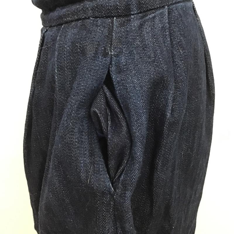 ザラ ZARA スカート ひざ丈スカート S 無地 インディゴ / インディゴ /  レディース USED 古着 中古 10102853