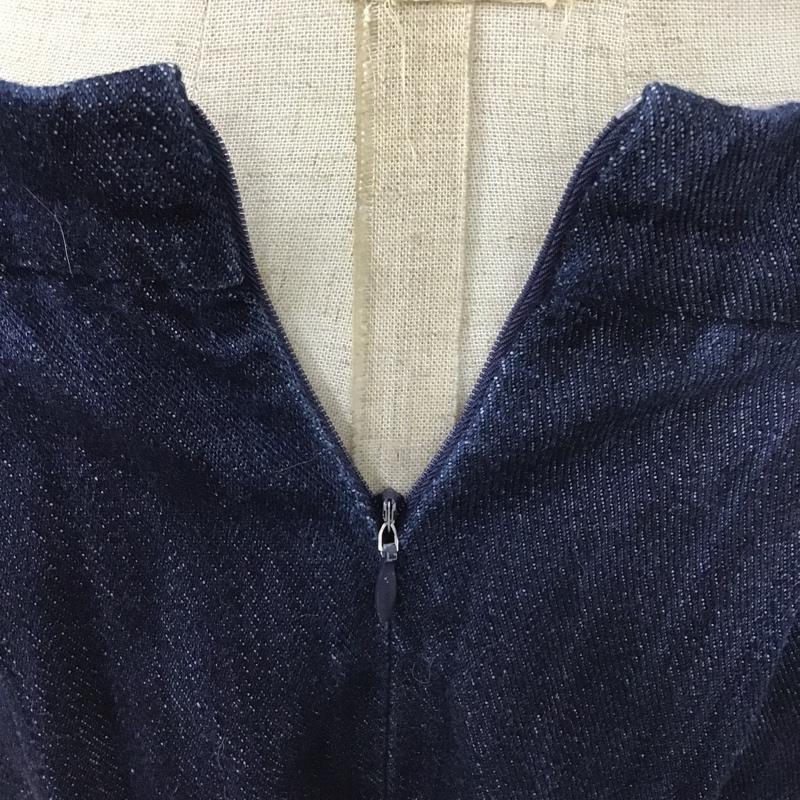 ザラ ZARA スカート ひざ丈スカート S 無地 インディゴ / インディゴ /  レディース USED 古着 中古 10102853