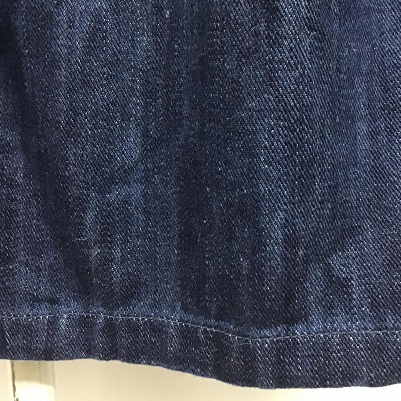 ザラ ZARA スカート ひざ丈スカート S 無地 インディゴ / インディゴ /  レディース USED 古着 中古 10102853