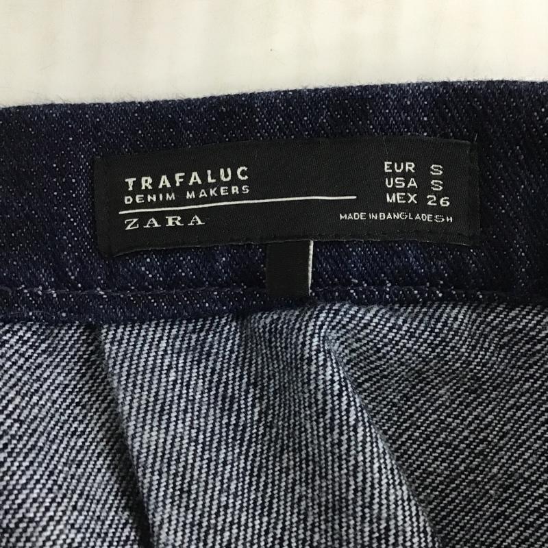 ザラ ZARA スカート ひざ丈スカート S 無地 インディゴ / インディゴ /  レディース USED 古着 中古 10102853