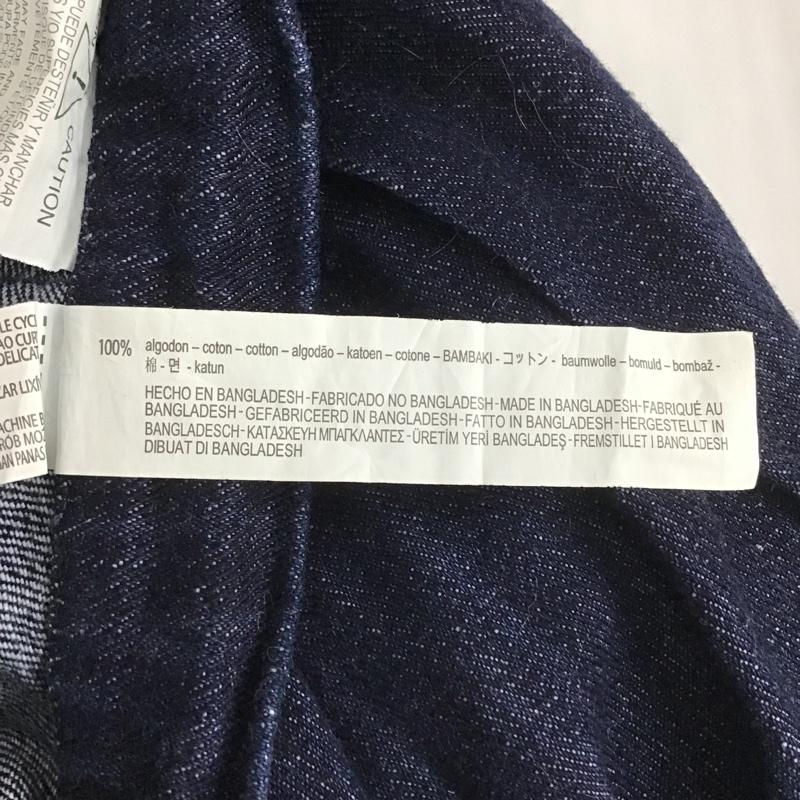 ザラ ZARA スカート ひざ丈スカート S 無地 インディゴ / インディゴ /  レディース USED 古着 中古 10102853