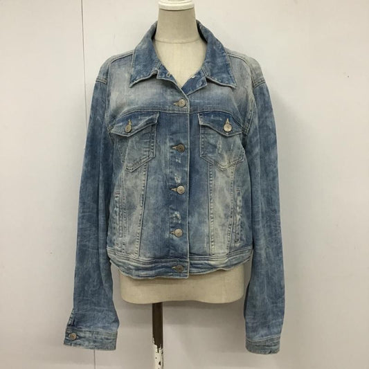 ザラ ZARA ジャケット、上着 ジャケット、ブレザー デニムジャケット L 無地 水色 / ライトブルー /  レディース USED 古着 中古 10102895