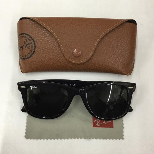 レイバン Ray-Ban めがね・サングラス サングラス RB2140-F WAYFARER ロゴ、文字 黒 / ブラック /  メンズ USED 古着 中古 10102898