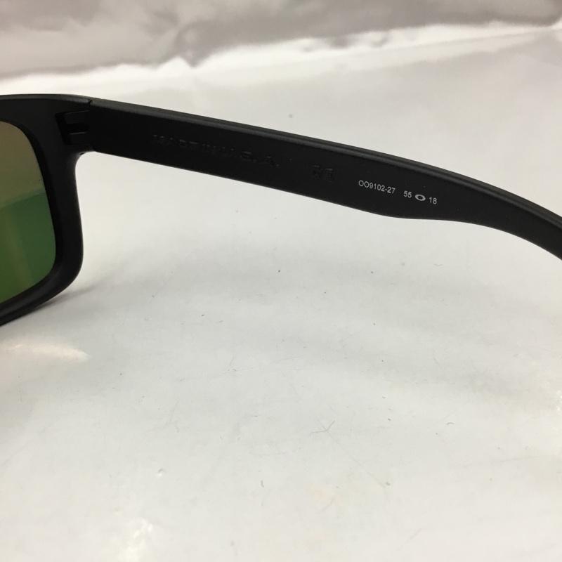 オークリー OAKLEY めがね・サングラス サングラス OO9102-27 Holbrook ミラーレンズ ワンポイント 黒 / ブラック /  メンズ USED 古着 中古 10102910