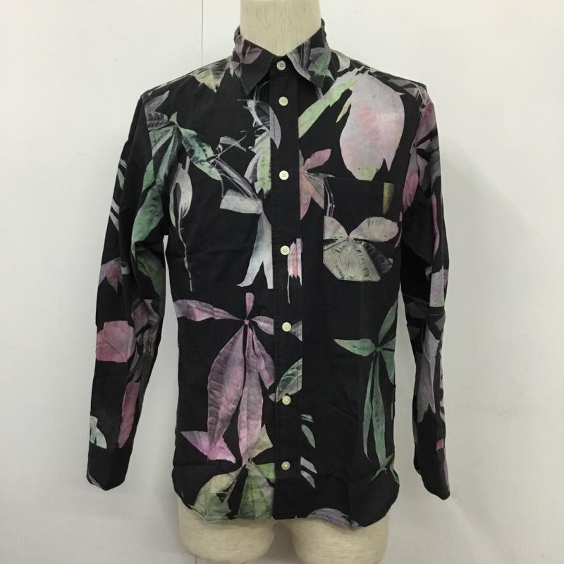 ポールスミスジーンズ Paul Smith JEANS シャツ、ブラウス 長袖 長袖 S 花柄 X 総柄 黒 / ブラック /  メンズ USED 古着 中古 10102915