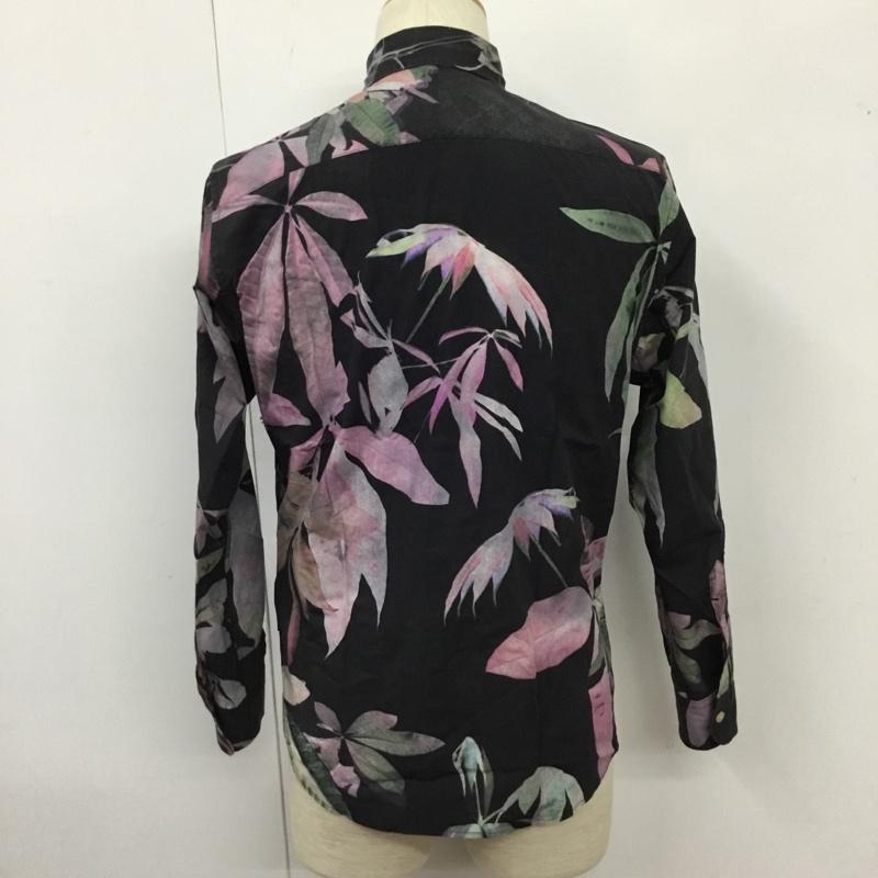 ポールスミスジーンズ Paul Smith JEANS シャツ、ブラウス 長袖 長袖 S 花柄 X 総柄 黒 / ブラック /  メンズ USED 古着 中古 10102915