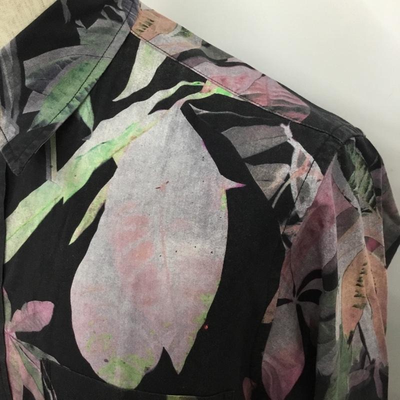 ポールスミスジーンズ Paul Smith JEANS シャツ、ブラウス 長袖 長袖 S 花柄 X 総柄 黒 / ブラック /  メンズ USED 古着 中古 10102915
