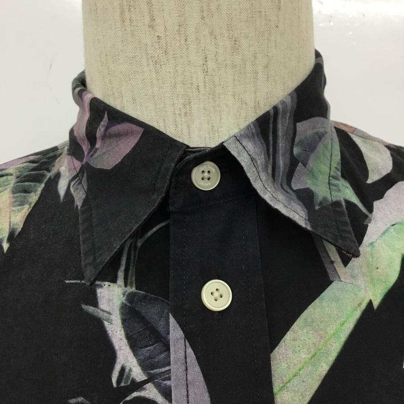ポールスミスジーンズ Paul Smith JEANS シャツ、ブラウス 長袖 長袖 S 花柄 X 総柄 黒 / ブラック /  メンズ USED 古着 中古 10102915