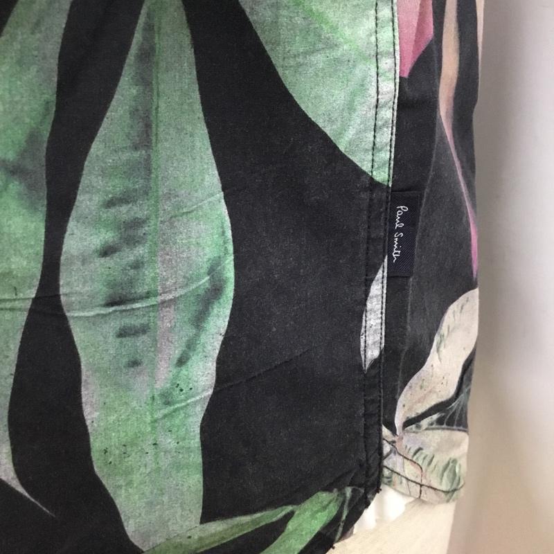 ポールスミスジーンズ Paul Smith JEANS シャツ、ブラウス 長袖 長袖 S 花柄 X 総柄 黒 / ブラック /  メンズ USED 古着 中古 10102915