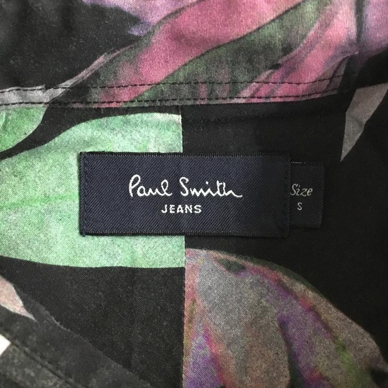 ポールスミスジーンズ Paul Smith JEANS シャツ、ブラウス 長袖 長袖 S 花柄 X 総柄 黒 / ブラック /  メンズ USED 古着 中古 10102915