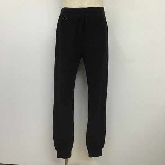 ユニフォームエクスペリメント uniform experiment パンツ スラックス UE-189064 18AW MICRO FLEECE RIBBED PANT UE-189064 マイクロ フリース リブド 2 無地 黒 / ブラック /  メンズ USED 古着 中古 10102922