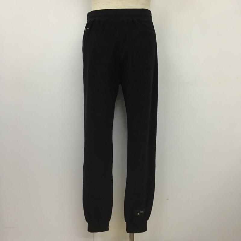 ユニフォームエクスペリメント uniform experiment パンツ スラックス UE-189064 18AW MICRO FLEECE RIBBED PANT UE-189064 マイクロ フリース リブド 2 無地 黒 / ブラック /  メンズ USED 古着 中古 10102922