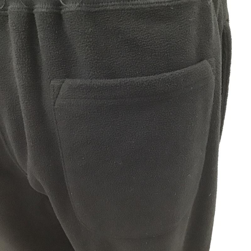 ユニフォームエクスペリメント uniform experiment パンツ スラックス UE-189064 18AW MICRO FLEECE RIBBED PANT UE-189064 マイクロ フリース リブド 2 無地 黒 / ブラック /  メンズ USED 古着 中古 10102922