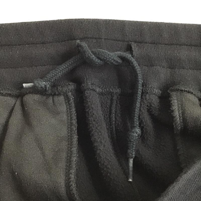 ユニフォームエクスペリメント uniform experiment パンツ スラックス UE-189064 18AW MICRO FLEECE RIBBED PANT UE-189064 マイクロ フリース リブド 2 無地 黒 / ブラック /  メンズ USED 古着 中古 10102922