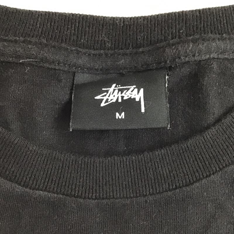 ステューシー STUSSY Tシャツ 半袖 プリント ロゴ M プリント 黒 / ブラック /  メンズ USED 古着 中古 10102930