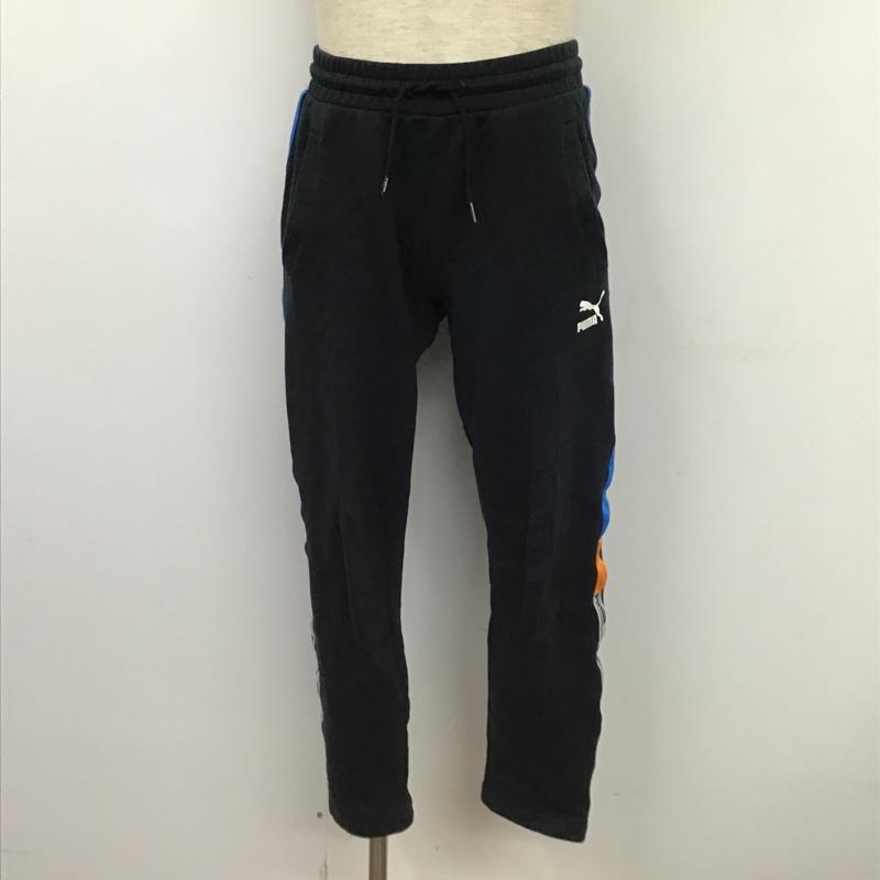 プーマ PUMA パンツ スラックス スウェットパンツ S 無地 黒 / ブラック /  メンズ USED 古着 中古 10102932
