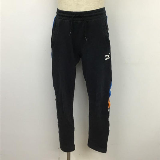 プーマ PUMA パンツ スラックス スウェットパンツ S 無地 黒 / ブラック /  メンズ USED 古着 中古 10102932