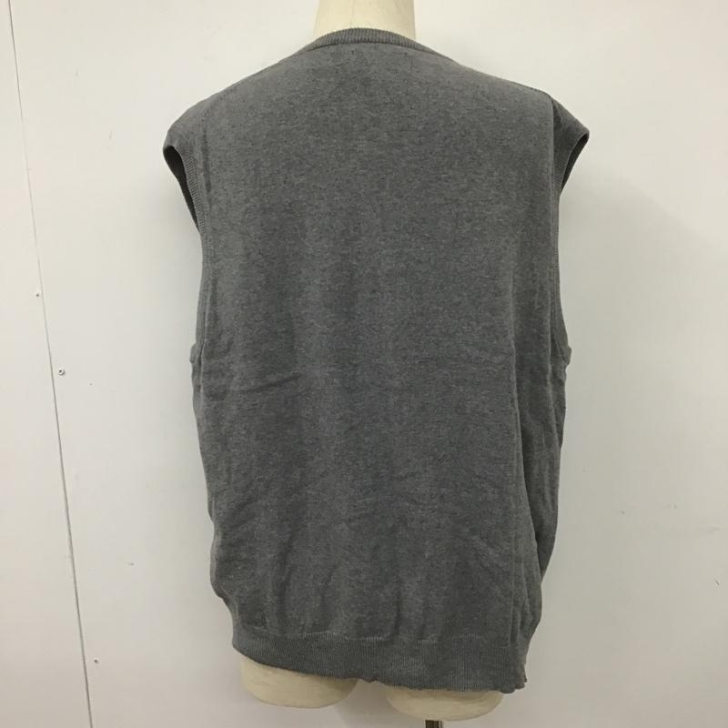 チャップスラルフローレン CHAPSRALPHLAUREN ベスト ベスト XL 無地 灰 / グレー /  メンズ USED 古着 中古 10102938