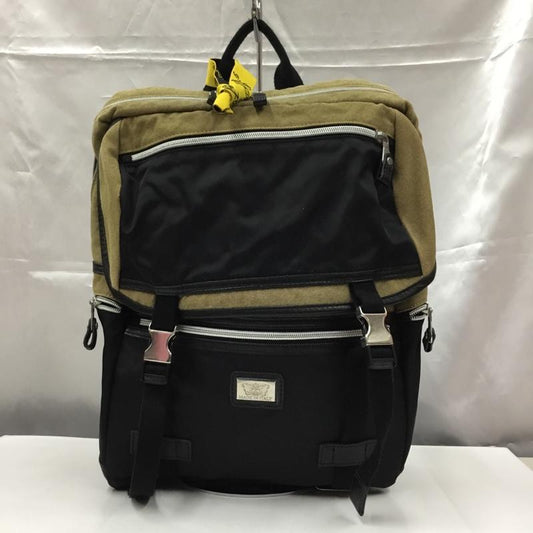 リモンタ LIMONTA リュックサック、デイパック リュックサック、デイバッグ CORDURA イタリア製 多機能 ワンポイント 黒 / ブラック / X ベージュ / ベージュ /  レディース USED 古着 中古 10102940