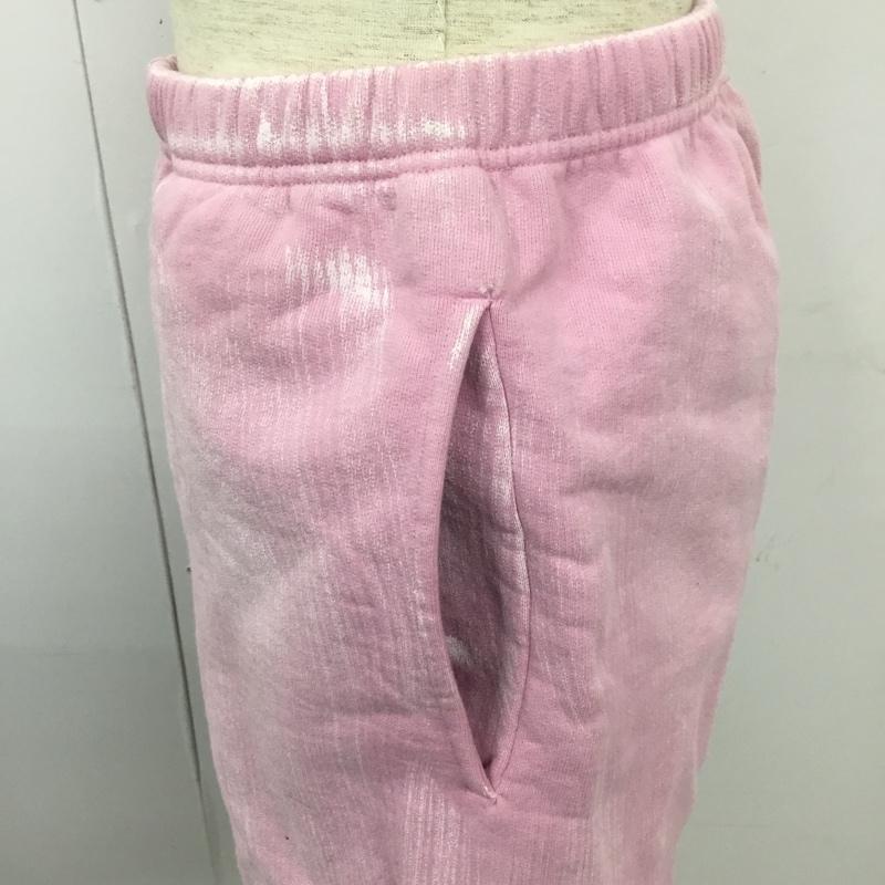 シュプリーム Supreme パンツ ショートパンツ スウェットショートパンツ ハーフパンツ カジュアルパンツ 切りっぱなし S ロゴ、文字 桃 / ピンク /  メンズ USED 古着 中古 10102941