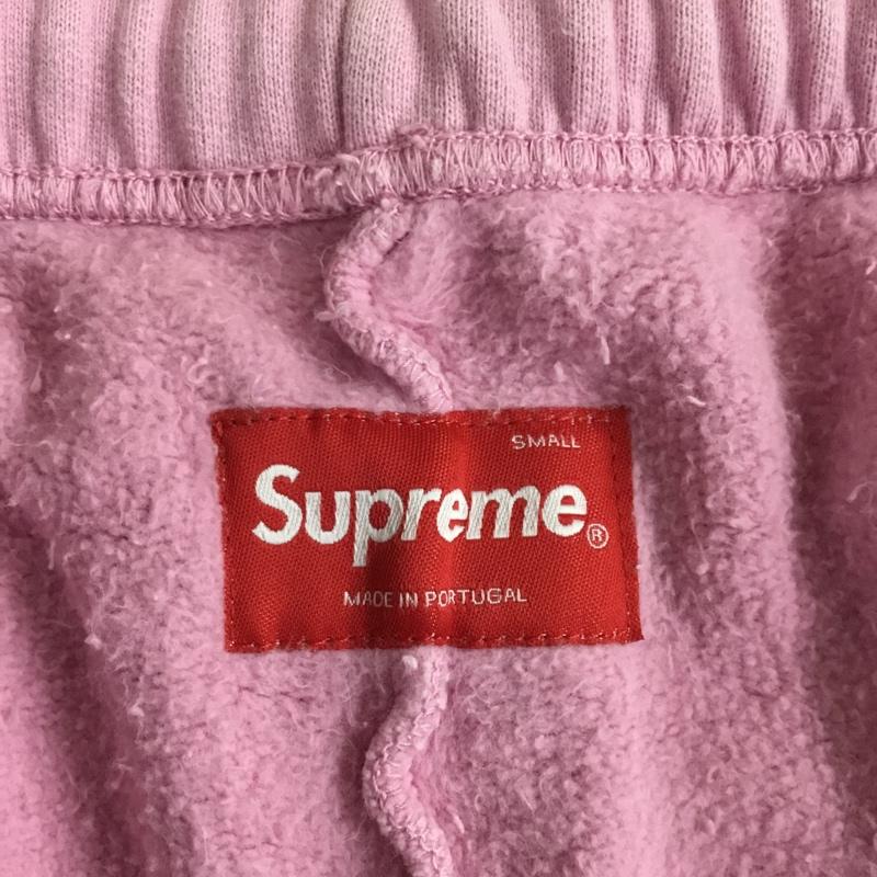 シュプリーム Supreme パンツ ショートパンツ スウェットショートパンツ ハーフパンツ カジュアルパンツ 切りっぱなし S ロゴ、文字 桃 / ピンク /  メンズ USED 古着 中古 10102941
