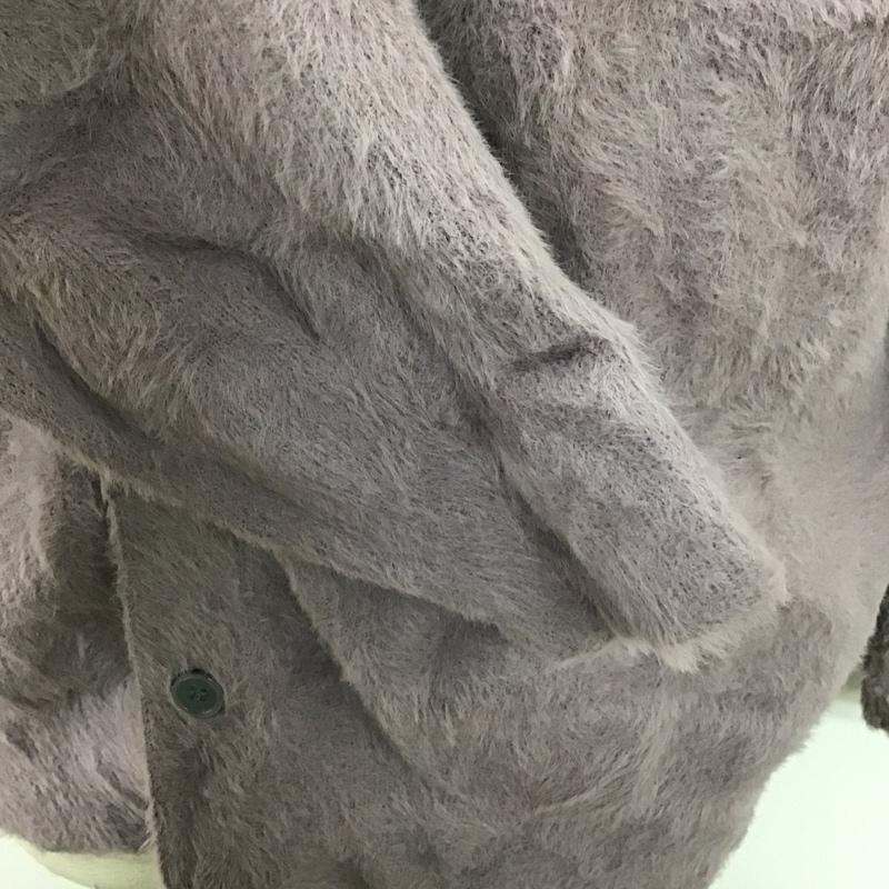 ザラ ZARA カーディガン 長袖 M 無地 紫 / パープル /  メンズ USED 古着 中古 10102942