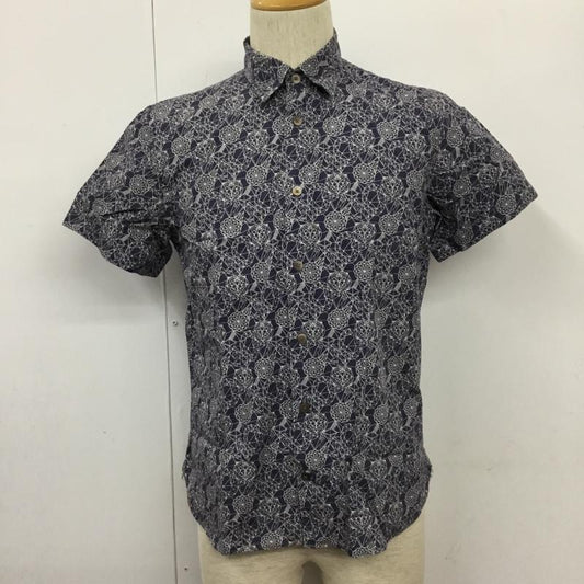 ポールスミスジーンズ Paul Smith JEANS シャツ、ブラウス 半袖 半袖シャツ カラーシャツ 半袖カットソー 総柄シャツ S 総柄 白 / ホワイト / X 紺 / ネイビー /  メンズ USED 古着 中古 10102948