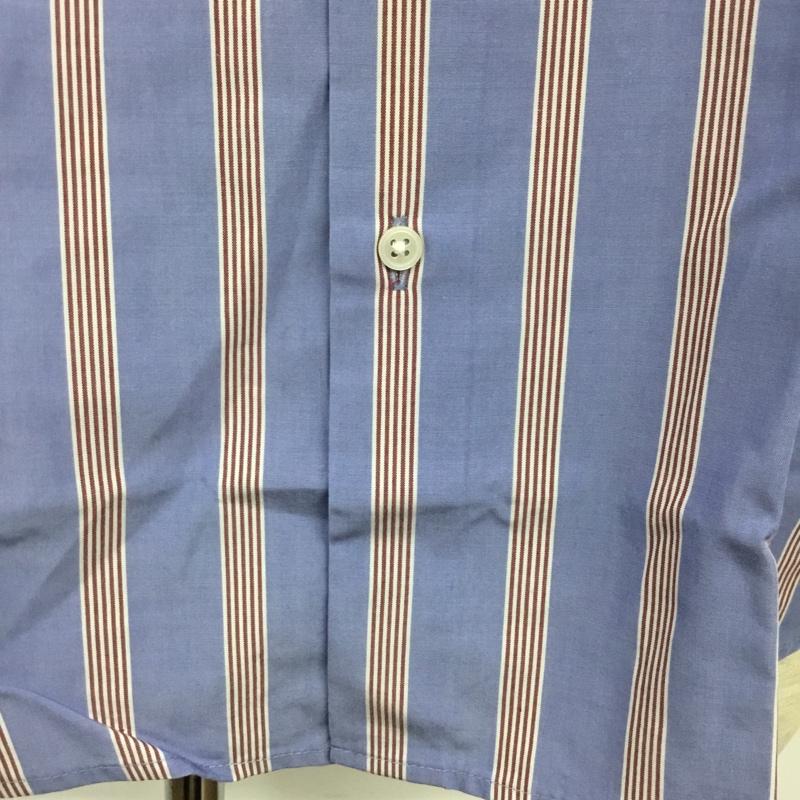 ユナイテッドアローズグリーンレーベルリラクシング UNITED ARROWS green label relaxing シャツ、ブラウス 半袖 3216-199-1509 キュプラエステルストライプジャストルーズ 半袖シャツ カラーシャツ M ストライプ 水色 / ライトブルー /  メンズ USED 古着 中古 10102953