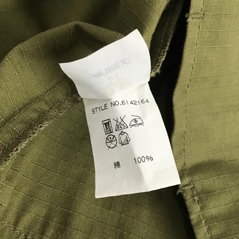 アヴィレックス AVIREX シャツ、ブラウス 長袖 ミリタリーシャツ L 無地 カーキ / カーキ /  メンズ USED 古着 中古 10102954