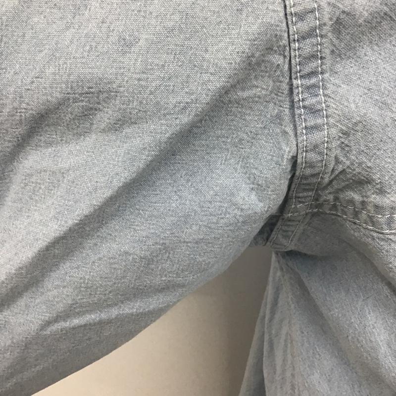 古着 USED シャツ、ブラウス 長袖 M 無地 水色 / ライトブルー /  メンズ USED 古着 中古 10102961