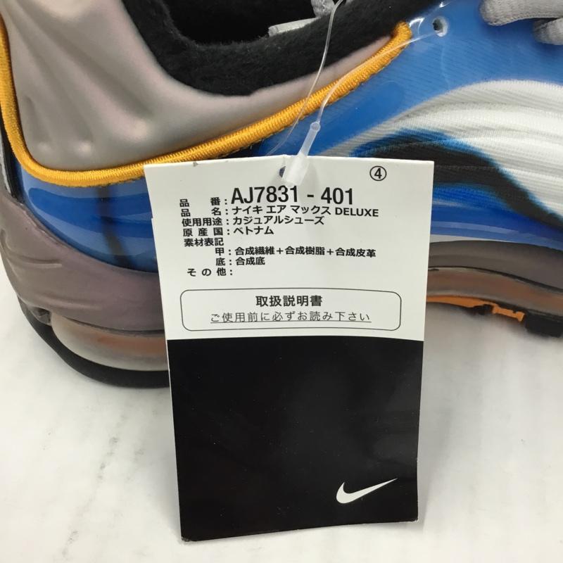 ナイキ NIKE スニーカー スニーカー AJ7831-401 AIR MAX DELUXE 26cm 箱有 26.0cm ワンポイント 黒 / ブラック / X 青 / ブルー / X 白 / ホワイト / X 橙 / オレンジ /  メンズ USED 古着 中古 10102963