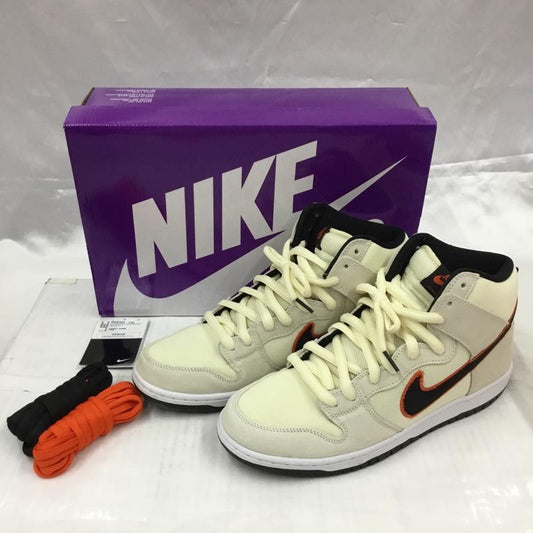 ナイキ NIKE スニーカー スニーカー DO9394-100 SB DUNK HIGH PRO PRM ジャイアンツ 29cm 箱有 29.0cm ロゴ、文字 アイボリー / アイボリー / X 黒 / ブラック / X 橙 / オレンジ /  メンズ USED 古着 中古 10102989