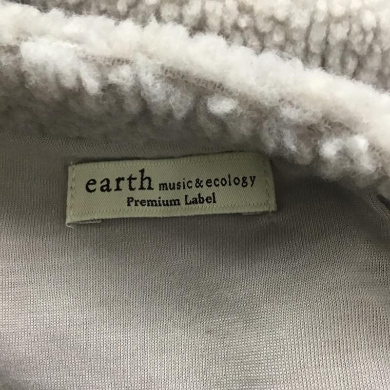 アースミュージックアンドエコロジー earth music&ecology カットソー 長袖 長袖カットソー 長袖フリース クルーネック FREE 無地 灰 / グレー /  レディース USED 古着 中古 10103010
