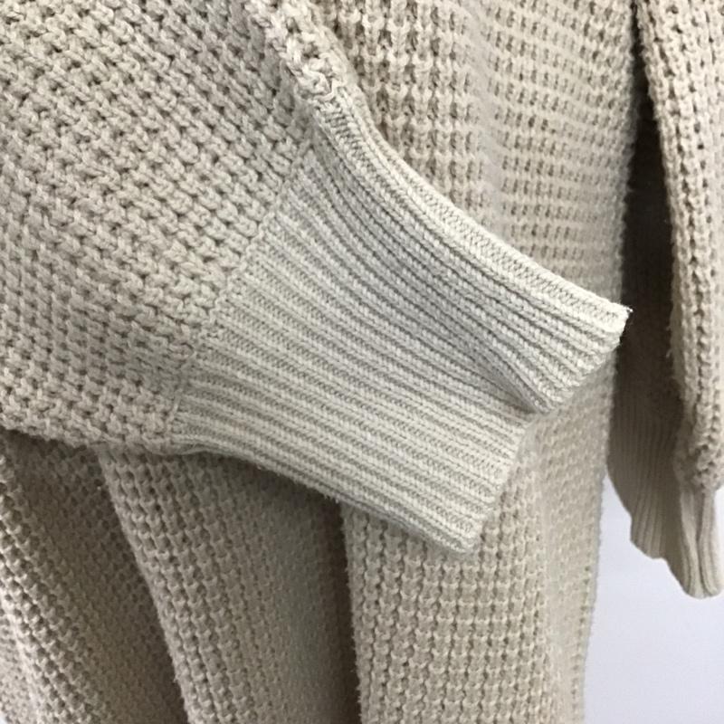 ジーナシス JEANASIS ワンピース ロングスカート JS071100TP セーター ロングニットワンピース 長袖ニットワンピース FREE 無地 ベージュ / ベージュ /  レディース USED 古着 中古 10103012