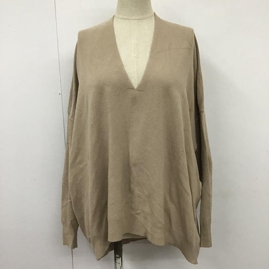 マウジー MOUSSY ニット、セーター 長袖 FREE 無地 ベージュ / ベージュ /  レディース USED 古着 中古 10103031