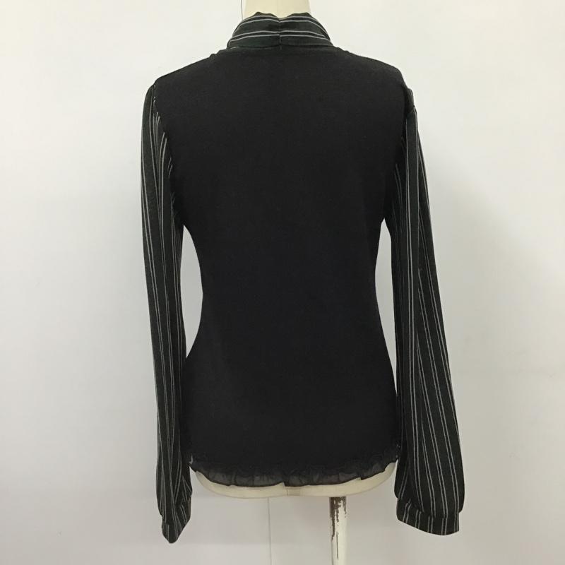 アクシーズファム axes femme カットソー 長袖 M 無地 黒 / ブラック /  レディース USED 古着 中古 10103032