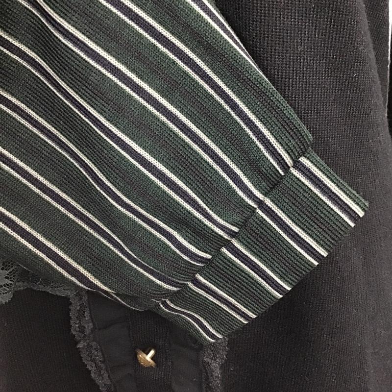 アクシーズファム axes femme カットソー 長袖 M 無地 黒 / ブラック /  レディース USED 古着 中古 10103032