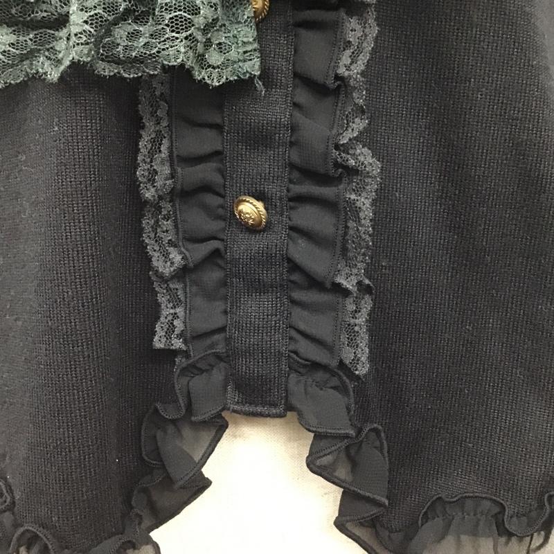 アクシーズファム axes femme カットソー 長袖 M 無地 黒 / ブラック /  レディース USED 古着 中古 10103032
