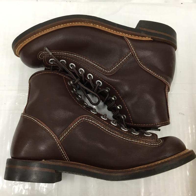 ロンウルフブーツ LONEWOLFBOOTS ブーツ 一般 F01615 キャッツポウソール CARPENTER 8 箱有 無地 茶 / ブラウン /  メンズ USED 古着 中古 10103055