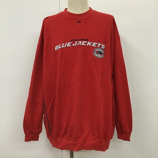 リー Lee トレーナー 長袖 無地 赤 / レッド /  メンズ USED 古着 中古 10103076
