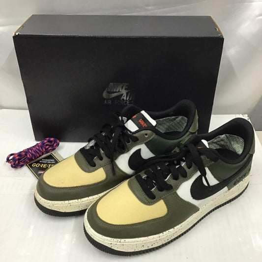 ナイキ NIKE スニーカー スニーカー DM6435 222 AIR FORCE 1 GTX 26.5cm 箱有 GORE-TEX 26.5cm ロゴ、文字 カーキ / カーキ / X 白 / ホワイト / X 黒 / ブラック / X ベージュ / ベージュ /  メンズ USED 古着 中古 10103078