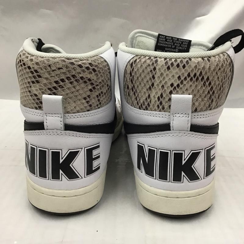 ナイキ NIKE スニーカー スニーカー FB1318 100 TERMINATOR HIGH 26cm 箱有 スネークスキンプリント 26.0cm ロゴ、文字 白 / ホワイト / X 黒 / ブラック / X ベージュ / ベージュ /  メンズ USED 古着 中古 10103079