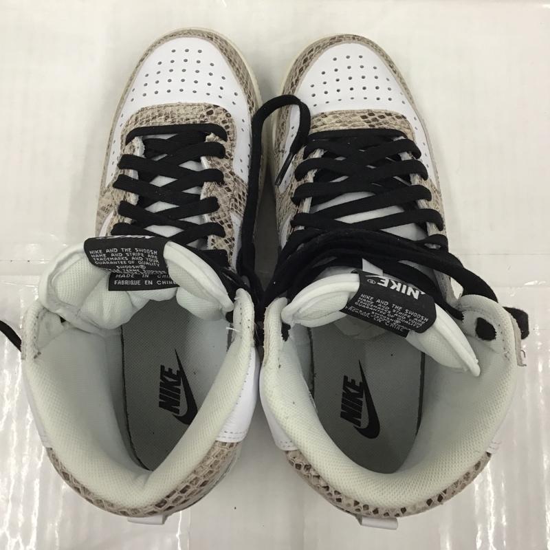 ナイキ NIKE スニーカー スニーカー FB1318 100 TERMINATOR HIGH 26cm 箱有 スネークスキンプリント 26.0cm ロゴ、文字 白 / ホワイト / X 黒 / ブラック / X ベージュ / ベージュ /  メンズ USED 古着 中古 10103079